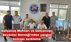 Gülçavuş'tan  yangın sonrası açıklama