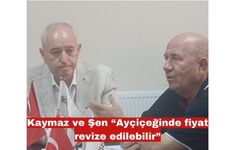 Kaymaz ve Şen “Ayçiçeğinde fiyat revize edilebilir”