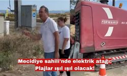 Mecidiye sahili'nde elektrik atağı