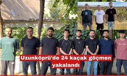Uzunköprü’de 24 göçmen yakalandı