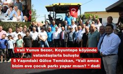 Gülce'nin isteği “Bizim eve çocuk parkı yapar mısın? ”