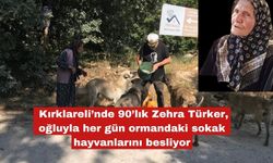 Zehra Nine ve oğlunun şefkat dolu hayvan sevgisi