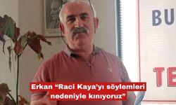 Erkan “Raci Kaya’yı söylemleri nedeniyle kınıyoruz”