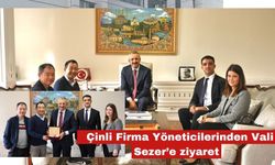 Çinli Firma Yöneticilerinden Vali Sezer’e ziyaret