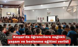 Öğrencilere sağlıklı yaşam ve beslenme eğitimi verildi
