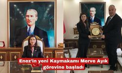 Enez’in yeni Kaymakamı Merve Ayık görevine başladı