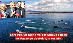 Saros'ta Filistine destek eylemi