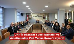 Balkanlı'dan Vali Yunus Sezer'e ziyaret