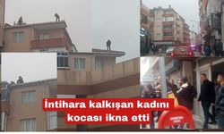 Ölüm girişiminde bulunan kadını kocası ölümden aldı