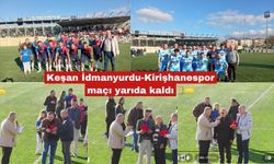 Keşan İdmanyurdu-Kirişhanespor maçı yarıda kaldı