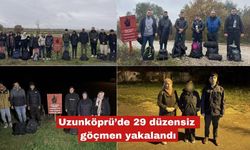 Uzunköprü’de 29 düzensiz göçmen yakalandı