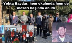 Yekta Baydar, hem okulunda hem de mezarı başında anıldı
