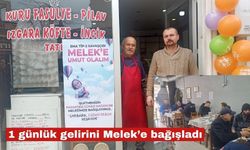 Dünkü gelirini SMA'lı Melek'e bağışladı