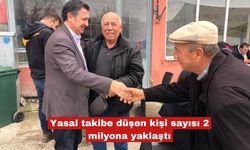 Yasal takibe düşen kişi sayısı 2 milyona yaklaştı
