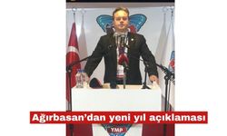 Ağırbasan'dan yeni yıl açıklaması