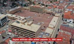 Belediye sitesinde  yapılan %300 aidat zammı  isyan ettirdi!