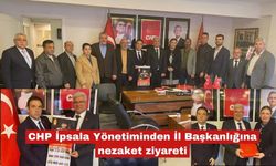 CHP İpsala Yönetiminden İl Başkanlığına nezaket ziyareti