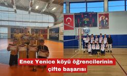 Enez Yenice köyü öğrencilerinin çifte başarısı