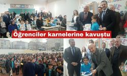 Keşan'da Öğrenciler karnelerine kavuştu