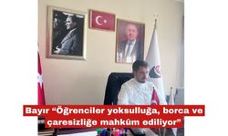 Bayır, KYK Burslarına yapılan 1.000 TL zammı eleştirdi