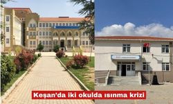 Keşan’da iki okulda ısınma krizi