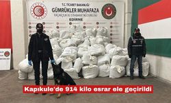 Kapıkule'de 914 kilo esrar ele geçirildi
