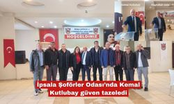 İpsala Şoförler Odası’nda Kemal Kutlubay güven tazeledi