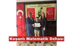 Keşanlı matematik dehası dünyayı dize getirdi