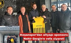 Keşanspor’dan altyapı sponsoru Nehir Gergin’e vefa ziyareti