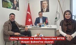 Mermer ve Yapıcı’dan BTTD Keşan Şubesi’ne ziyaret