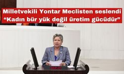 Milletvekili Yontar Meclis’ten seslendi