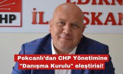 Pekcanlı’dan CHP Yönetimine "Danışma Kurulu" eleştirisi!