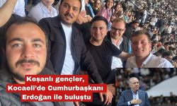 Keşanlı gençler, Kocaeli’de Erdoğan ile buluştu