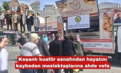 Hayatını kaybeden meslektaşlarına ahde vefa