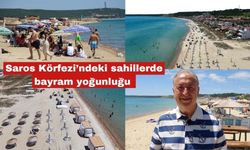 Saros Körfezi’ndeki sahillerde bayram yoğunluğu