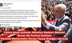 Aksal, sosyal medyasından açıkladı "Özcan AK Parti'ye geçiyor"