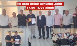 İlk arpa ürünü Orhunlar Zahire tarafından 17.50 TL’ye alındı