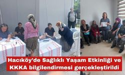Hacıköy’de Sağlıklı Yaşam Etkinliği ve KKKA bilgilendirmesi