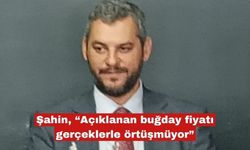 Şahin, “Açıklanan buğday fiyatı gerçeklerle örtüşmüyor”