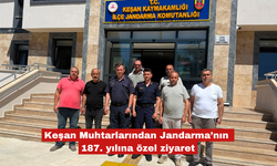 Keşan Muhtarlarından Jandarma’nın 187. yılına özel ziyaret
