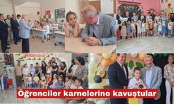 Öğrenciler karnelerine kavuştular