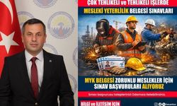 Mesleki Yeterlilik Belgelendirme sınavları düzenlenecek
