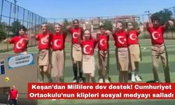 Keşanlı öğrencilerden Millilere moral ve destek klibi