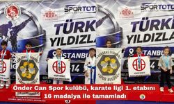 Karate ligi 1. etabını 16 madalya ile tamamladılar!