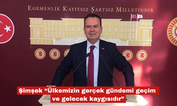 Şimşek “Gerçek gündem geçim ve gelecek kaygısıdır”