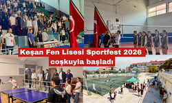 Keşan Fen Lisesi Sportfest 2026 coşkuyla başladı: