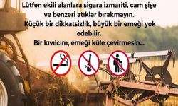 Keşan Ziraat Odası'ndan yangına karşı uyarı