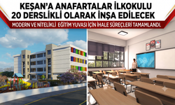 Anafartalar İlkokulu 20 derslikli olarak inşa edilecek