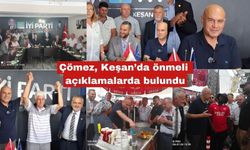 Turan Çömez Keşan'da esnaf ve vatandaşla buluştu