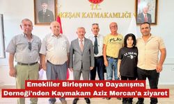 Emeklilerden Kaymakam Mercan'a ziyaret